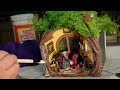 I Made a Hobbit Book Nook from Recycled Christmas Trash