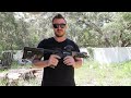 M16 22lr Full auto Machine Gun Suppressed | Very Quiet Dead Air Mask