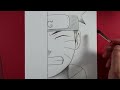 Easy Anime Draw / How To Drawing Anime Naruto Easy Tutorial / Anime Sketch Art  / M.A Drawings