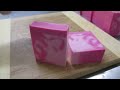 Rose Scented Soap, Melt and Pour Soap Tutorial Swirls