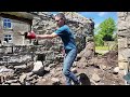 Saving the 200 year old stone barn at our farmhouse in Ireland