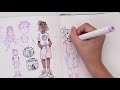oooo another... 3 MARKER CHARACTER DESIGN CHALLENGE!? | Copic + Ohuhu Markers!