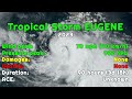 Track of Tropical Storm Eugene (2023)