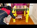 Make a Vratam Mandapam or Ganesh pooja Palavelli without using Nails | Varalakshmi Vratam Mandapam