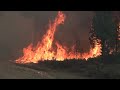 Fire Dozers & Sheriffs Responding to a Major Wildfire near Lake Tahoe CA