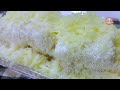 Snowy Milky Cheese Resepi / Coconut Milk Snow Cake / Pudding Recipe