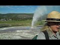 Yellowstone - BeeHive Geyser and Old Faithful erupt together 7-19-2011.MP4