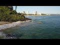Long wave drone footage