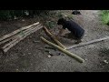 Stone House in the Forest go-it-yourself. Bushcraft Alone. Start to finish