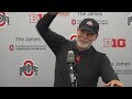 Ohio State football defensive coordinator Jim Knowles takes questions