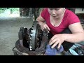 Repair The Rear Axis Of The Rickshaw - Maintenance Replace Digital Shaft Oil | New Blacksmith Girl