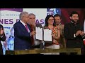 AMLO firma decreto para las pensiones del Bienestar