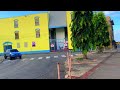 Morning Streets walk of Bridgetown Barbados - 4k City walking Tour with city sound for relaxing.