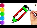 Pencil Drawing || How to draw a pencil drawing easy step by step || Colourful Pencil Drawing By Arya