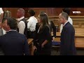 Karen Read's reaction in courtroom after mistral was declared