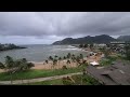 Storm clouds rolling over Nāwiliwili Harbor in Kauai