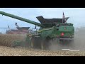 John Deere S7 800 combine harvesting Corn with 12-row JD CF12 corn head at Farm Progress Show 2024