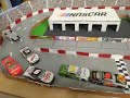 The 22 goes up and over. Nascar stop motion.