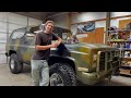 Will Poppy's Patina shine this 1986 Chevy Blazer Military Diesel?! Spray Vs Hand Apply!