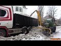 4K| Snow & Ice Removal with Mattsson 261S And Fendt 516 Vario With Snowblower