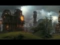 RUINS - space ambient - ethereal ambient music with steampunk style city visuals
