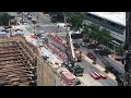 Marriott HQ Bethesda, tower crane #1 install