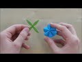 Paper Flowers using Origami paper 🌸 Tiny paper flowers - DIY Mother's day Gift
