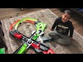 Kane playing with Hot Wheels Colossal Crash Track Set!