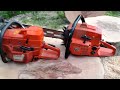 Husqvarna 2100cd and 394xp cutting/racing