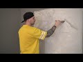 Wall design / how to make a stone wall from decorative plaster