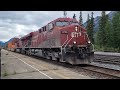 Freight Trains in the Canadian Rockies!