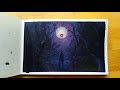 Getting Out of My Comfort Zone | Creepy Landscape Painting Process + Chat and some more rants