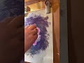 Painting a rose with oil pastels