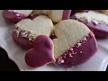 Shortbread Cookies with Ruby Chocolate ♥