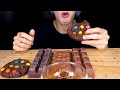 ASMR MAGNUM CHOCOLATE ICE CREAM M&M'S HERSHEY'S NUTELLA DESSERT MUKBANG 먹방 チョコレート 咀嚼音 EATING SOUNDS