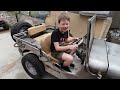 4x4 Willys Mini Jeep 4x4 Car Build EP 22, Canvas Roof, Seats, Upholstery, Dashboard, GloveBox