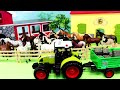 Farm Country Diorama and Horse Animal Figurines Collection