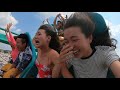 Canada's Wonderland Leviathan On-Ride hilarious reaction#🤪스릴만점# 세계에서 가장 무서운 놀이기구 순위 9위 雲霄飛車 阿密陀佛