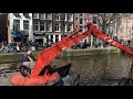 Bicycle fishing in canal