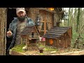 I Design My Forest Hut for Birds - Miniature of my Bushcraft Lodge - Free Natural Hobby