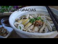 Sopa de noodles con pollo estilo Thai - Thai Chicken Noodle Soup Recipe (Kuay Tiew)