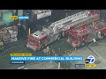 Firefighters battling massive commercial fire in Lynwood