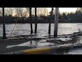 Penobscot river flooding at Old Town bridge 2023 December 21st