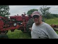 Mowing at my cousins place!! #tractor #farmall #1066