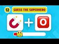 Guess the Superhero by only 2 Emoji! 🕷🦸 Marvel & DC Superheroes Hard Emoji Quiz