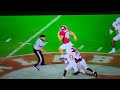 Referee in the Texas vs Alabama game gets leveled on a punt