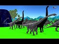 Paint Animals Dinosaur T-Rex Herbivores and Carnivores Dinosaurs Fountain Crossing Animal Cartoon