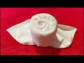 How to FOLD TOWELS in the shape of a flower, rose and heart