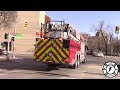 5 Fire Trucks Responding to Fire - Winnipeg Fire Department