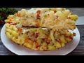 Pasta with eggs is better than meat in this easy way! Simple and delicious breakfast dinner recipe